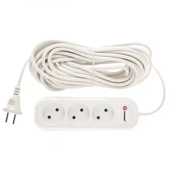 Удлинитель бытовой серия EU, без заземления, 10м, 3 роз., 6А Stern 95729 купить в Когалыме
