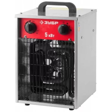 Пушка ЗУБР "ЭКСПЕРТ" тепловая, электрическая, 380В, 5 кВт ЗТПЭ-5.0-Ф купить в Когалыме