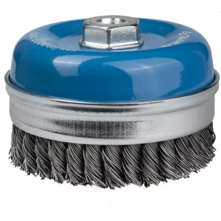 ЗУБР "ПРОФЕССИОНАЛ". Щетка чашечная усиленная для УШМ, плетеные пучки стальной проволоки 0,8мм, 120ммхМ14 35271-120_z02 купить в Когалыме
