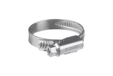 ЗУБР Х-9Н, 8 - 12 мм, накатная лента 9 мм, цинк, 50 шт, червячный хомут (37807-12) купить в Когалыме