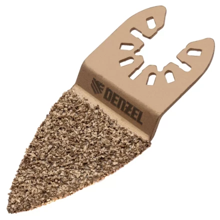 Насадка для МФИ шлифовальная двусторонняя дельта Denzel 782321, узкая, HM, по плитке и дереву, 35 мм купить в Когалыме