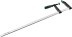Струбцина, KRAFTOOL 32011-120-800, тип &quot;F&quot;, DIN 5117, двухкомпонентная ручка, 120х800мм 32011-120-800 купить в Когалыме
