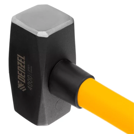 Кувалда 4000 г, кованая, фибергласовая  рукоятка c TPR покрытием, 880 мм Denzel 11023 купить в Когалыме