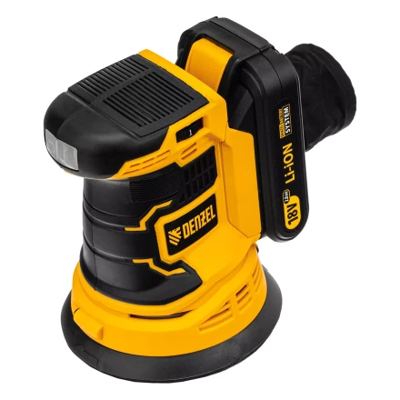 Машина шлифовальная эксцентриковая аккумуляторная Denzel 28470 COS-125, 18В Li-Ion купить в Когалыме