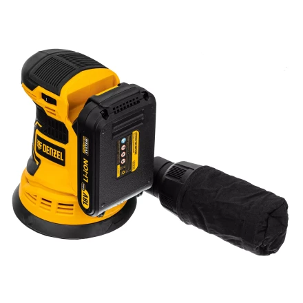 Машина шлифовальная эксцентриковая аккумуляторная Denzel 28470 COS-125, 18В Li-Ion купить в Когалыме