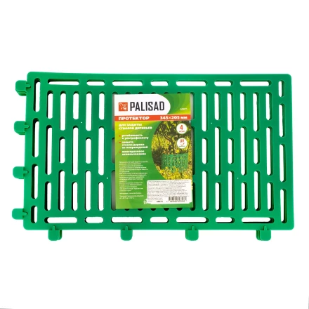 Протектор для защиты стволов деревьев, комплект 4 шт., зеленый Palisad 65071 купить в Когалыме