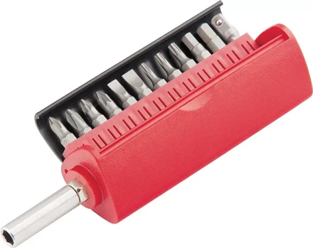 Набор бит, сталь S2, 12 шт, встроенный магнитный адаптер, в пласт. боксе  MATRIX MASTER 11314 купить в Когалыме