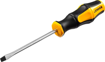 Отвертка STAYER "MASTER" "HERCULES", Сr-V, противоскользящая рукоятка, SL5,0x100мм 25051-05-10_z02 купить в Когалыме