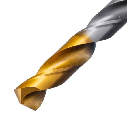 Сверло спиральное по металлу Denzel, 11 x 142 мм, Р6М5, Golden Tip, 718243 купить в Когалыме