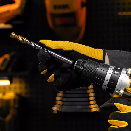 Сверло спиральное по металлу Denzel, 11 x 142 мм, Р6М5, Golden Tip, 718243 купить в Когалыме