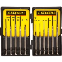 STAYER "MASTER". Набор: Отвертки часовые для особо точных работ, с цельнометаллическими рукоятками 2560-H11_z01