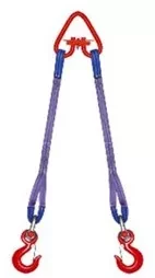 Строп текстильный двухветвевой 2СТ 4 т L=4.5 м РА 150 мм Звено РТ-3 купить в Когалыме