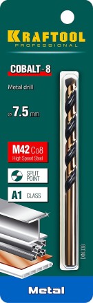 Сверла по металлу HSS-Co 29656-7.5 купить в Когалыме