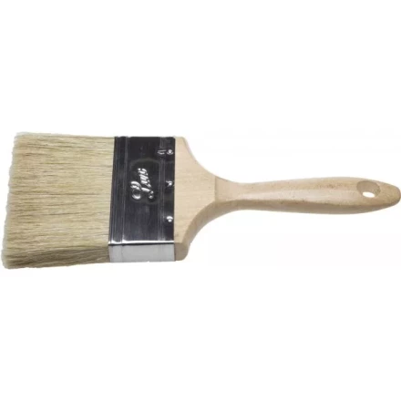Кисть плоская STAYER "UNIVERSAL-LUX", светлая натуральная щетина, деревянная ручка, 100мм 01053-100 купить в Когалыме
