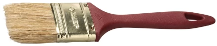 Кисть плоская ЗУБР "УНИВЕРСАЛ-МАСТЕР" "КП-11", натуральная щетина, пластмассовая ручка, 38мм 4-01011-038 купить в Когалыме