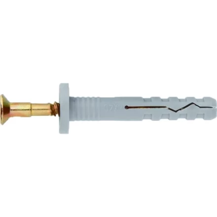 Дюбель-гвоздь полипропиленовый с цилиндрическим бортиком 8 х 60 мм 100 шт Сибртех 42148 купить в Когалыме