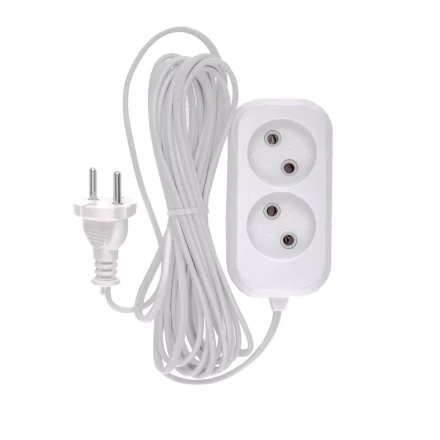 Удлинитель бытовой без заземления 5 м 2 розетки 6 А серия УХ6 Denzel 95922 купить в Когалыме