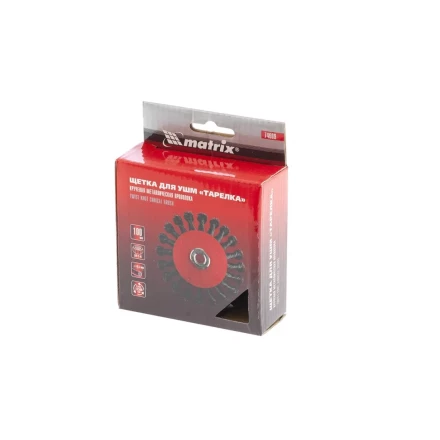 Щетка для УШМ 100 мм М14 "тарелка" крученая проволока 0,5 мм MATRIX 74609 купить в Когалыме