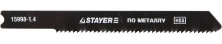 Полотна STAYER &quot;PROFI&quot;, U118A, для эл/лобзика, HSS, по металлу (1,5-2мм), US-хвост., шаг 1,4мм, 50мм, 2шт 15998-1.4_z01 купить в Когалыме
