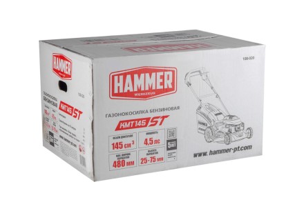 Газонокосилка бензиновая самоходная HAMMER KMT145ST купить в Когалыме