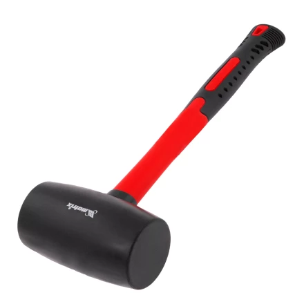 Киянка резиновая, 910 г, черная резина, фибергласовая рукоятка// Matrix 11194 купить в Когалыме