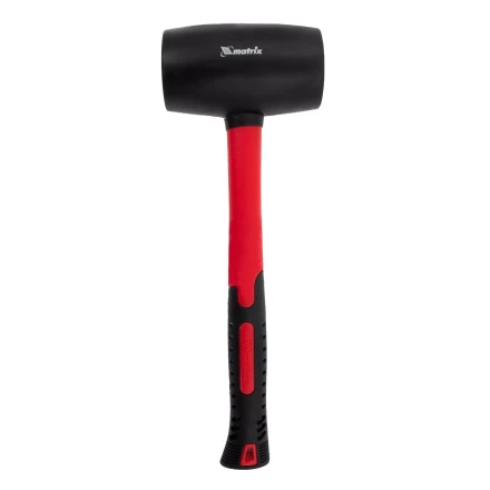 Киянка резиновая, 910 г, черная резина, фибергласовая рукоятка// Matrix 11194 купить в Когалыме