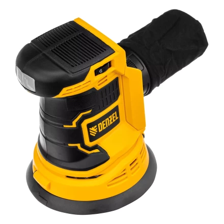 Машина шлифовальная эксцентриковая аккумуляторная COS-125-0, 18В Li-Ion Denzel 28471 купить в Когалыме