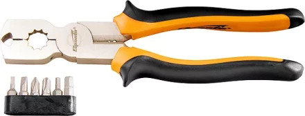 Плоскогубцы 200 мм CrV комбинированные многофункциональные с набором бит SPARTA 169265 купить в Когалыме