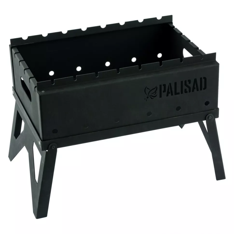 Мангал походный складной Camping Palisad 69667, 440 х 320 х 140/350 мм, сталь 1,2 мм, сумка в комплекте купить в Когалыме
