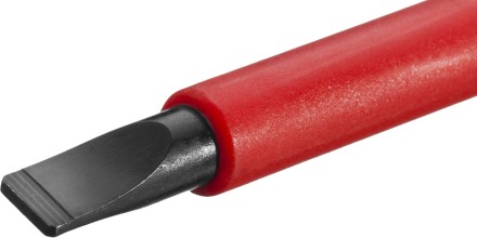 Отвертка KRAFTOOL, высоковольтная, Cr-Mo-V стержень, двухкомпонент. маслобензостойкая рукоятка, SL, 4,0х100мм 250083-4.0-100 купить в Когалыме