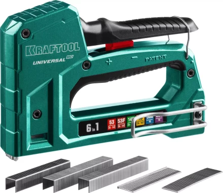 Степлер для скоб "Universal HD" 6-в-1: 53 (6-14 мм)/53F (8-14 мм)/140 (8-14 мм)/13 (6-14 мм)/300 (16 мм)/500 (16 мм), литой, алюм. корп., KRAFTOOL 3188 купить в Когалыме