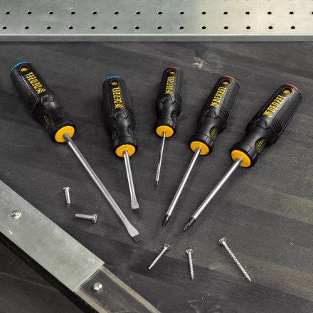 Набор отверток 5 шт Denzel, PH+SL, S2, 3к рукоятка, 122157 купить в Когалыме