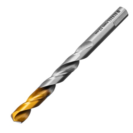 Сверло спиральное по металлу Denzel,  12 x 151 мм, Р6М5, Golden Tip 718244 купить в Когалыме