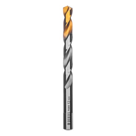 Сверло спиральное по металлу Denzel,  12 x 151 мм, Р6М5, Golden Tip 718244 купить в Когалыме