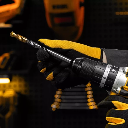 Сверло спиральное по металлу Denzel,  12 x 151 мм, Р6М5, Golden Tip 718244 купить в Когалыме