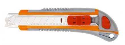 Нож пластиковый  18 мм обрезиненный корпус  Кратон 2 13 03 008 купить в Когалыме