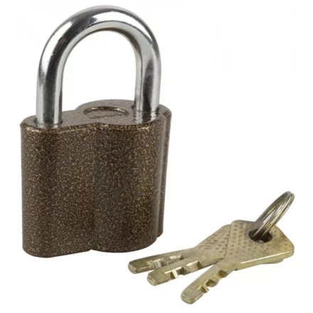 Замок ЗУБР "МАСТЕР" навесной, компактный корпус, дисковый механизм секрета, ключ 7 "пинов, 48х41мм 3720-26_z01 купить в Когалыме