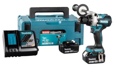 Аккумуляторная дрель-шуруповёрт Makita DDF486RTJ купить в Когалыме