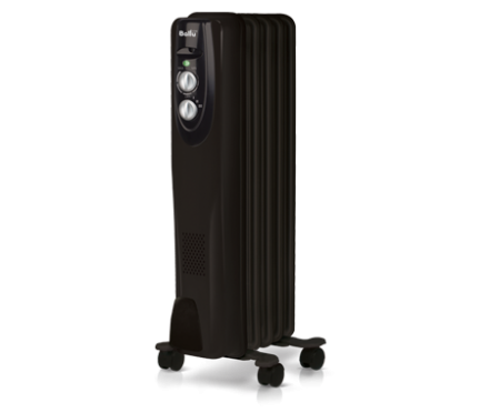 Маслянный радиатор обогреватель электрический BALLU Classic black BOH/CL-05BRN 1000 купить в Когалыме