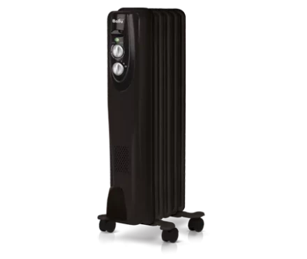 Маслянный радиатор обогреватель электрический BALLU Classic black BOH/CL-05BRN 1000 купить в Когалыме