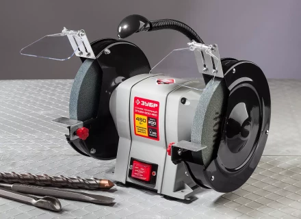 Станок точильный увеличенная мощность + лампа подсветки ЗТШМ-200-450 серия МАСТЕР купить в Когалыме