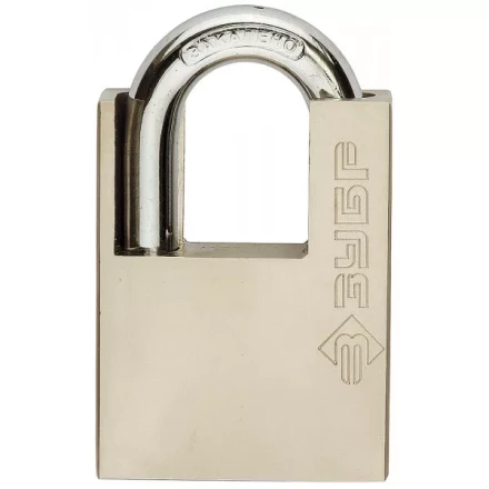 Замок навесной ЗУБР "серия 223" с защитой дужки, 50мм 4-37223-50 купить в Когалыме