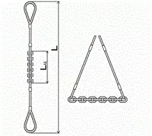 Строп комбинированный 0.7 т L=4.5 м L цепи=1.2 м заплет купить в Когалыме