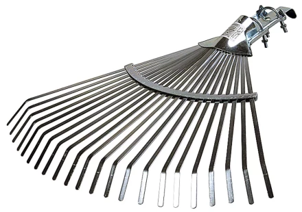 Грабли веерные RACO регулируемые, 22 плоских зубца, гальванизир. покр., 300-450мм 4231-53/736 купить в Когалыме