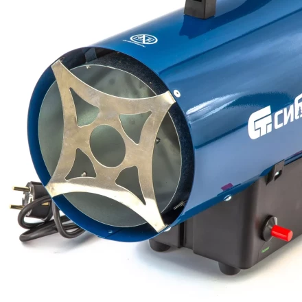 Газовая тепловая пушка СТГ-15, 15 кВт, 500 м3/ч, пропан-бутан Сибртех 96452 купить в Когалыме