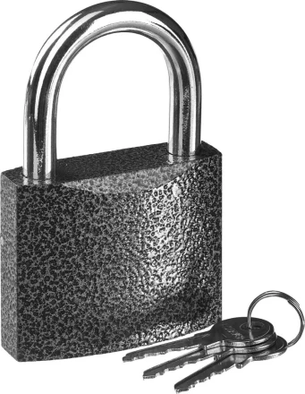 Замок STAYER "STANDARD" навесной, металлический корпус, закаленная дужка, 75 мм 37160-75 купить в Когалыме