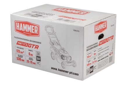 Газонокосилка бензиновая самоходная HAMMER KMT173GTR купить в Когалыме
