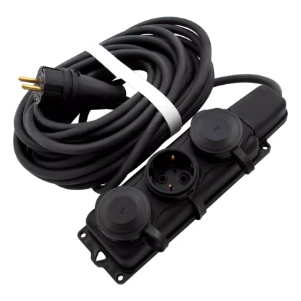 Удлинитель силовой 10 м, 16 А, тип УХз16, 3 x 1.5 мм, Россия Сибртех 95885 купить в Когалыме