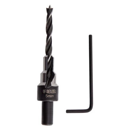 Сверло-зенкер под конфирмат, 5 мм, Denzel 704205 купить в Когалыме