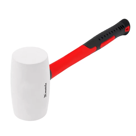 Киянка резиновая, 910 г, белая резина, фибергласовая рукоятка// Matrix 11198 купить в Когалыме